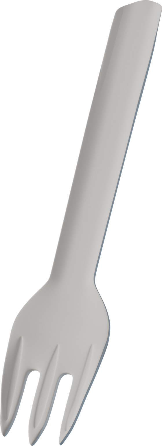 Molded paper fork